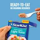 StarKist Chunk Light Tuna in Water, 2.6 oz Pouch (10 Pack) Ready to Eat Wild Caught Tuna, 17g Protein, 70 Calories Per Serving, Gluten Free, Soy Free, Kosher, Perfect for Salads, Keto Meals and Snacks (EXP 05/20/28)