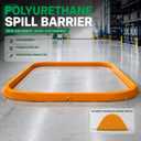 Polyurethane Spill Barrier Dike, 2.56" W x 118.11" L x 1.46" H