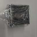 S Forever Cube Tissue Box Holders PU Leather Square Roll Tissue Box Cover (Black Marble Grain,5.32" L x 5.32" W x 5.51" H)