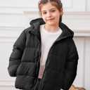 Vieille Toddler Winter Coat Girls Boys Puffer Jacket Lightweight Kids Down Alternative Outerwear 3 Years (Black)