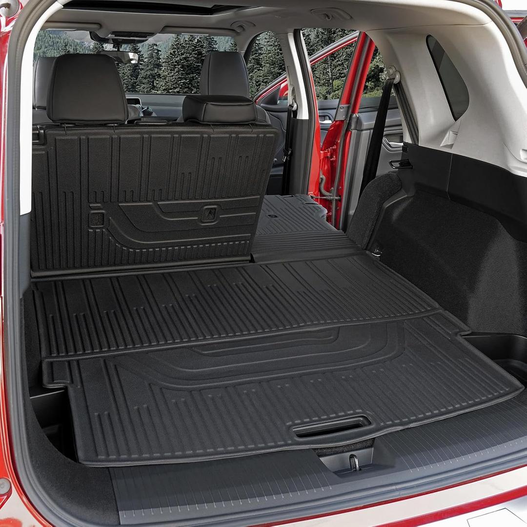 Cargo Mat for Nissan Rogue 2026 2025 2024-2021 Accessories, Full Coverage All Weather Trunk Cargo Liner with Backrest Protectors & Storage Mats