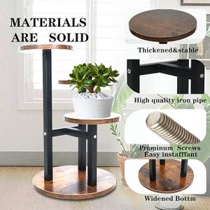 3-Tier Wooden Plant Stand - Small and Sturdy Shelf for Indoor and Outdoor Flower Pot Display, Perfect for Corners, Desks, and Tables