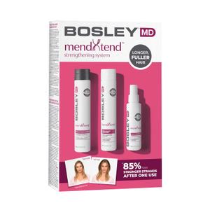 BosleyMD MendXtend Strengthening Shampoo, Conditioner, and Kit to Promote Growth & Prevent Breakage with Saw Palmetto, Hyaluronic Acid and Pomegranate Extract (4.53 Fl Oz (Pack of 3))
