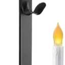 Wreath Hangers for Front Door – LED Candlestick Holder Rod, Traceless Organizer | Decorative Wreath Door Hanger for Shower Bathroom Christmas Garland Outdoor Window Glass Ceiling Kitchen