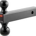 CURT 45660 Multi Ball Mount fits 2" or 2-5/16" Couplers | Mounts on Trailer Hitches with a 2" x 2" Receiver Tube Opening | Allows for Quick Changes Between Ball Sizes