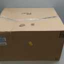 Mind Reader 60L Slim Laundry Hamper, Clothes Basket, Lid, Wicker Design, Plastic, 17.65"L x 13.75"W x 24.15"H, Black