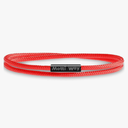 Nautical Durable Black Rope Cord Cuff Unisex Waterproof Bracelet with Magnetic Clasp for Men & Women
