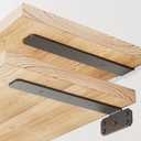 SKYSEN 4 Pack 12" Floating Shelf Bracket, Shelves Brackets, Wood Shelving Brackets Hardware - Heavy Duty - 4/6/8/10/12 inch - Real Hidden Bracket Designtzj12-4
