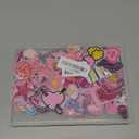 60pcs Pink Embroidered Patches Random Assorted Styles Pink Theme Iron on Patches for Girls Western Cowgirl DIY Sew Applique Repair Patch Cute Preppy Sew on Patches for Backpacks Pants Clothes Jeans
