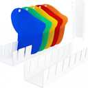 SPACEKEEPER Hat Stand for Baseball Caps, 2 Pack Hat Holder Organizer No Install Acrylic Hat Racks Display Storage for 14 Baseball Caps for Bedroom, Closet, Dresser, White