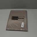 Waterproof Kitchen Faux Linen Round Tablecloth, Decorative Fabric Burlap Texture Farmhouse Soft Table Cloth Cover for Dining Party Indoor Outdoor Use (60 Inch, Round (2-4 Seats), Coffee)