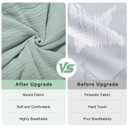 Muslin Shopping Cart Cover for Baby Soft & Breathable High Chair Covers for Restaurant Seat Grocery Cart Cover with Storage Pocket Machine Washable for Infant Toddler Boy Girl, Sage Green