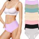 Bunnycool 8 Pcs Leakproof Underwear for Women Leak Proof High Waisted Underwear over 60 for Incontinence Panties for Women (L) Multicolor