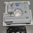 LoMoTive Sewing Machine for Beginners - Portable Electric Hand Mini Sewing Machine with Extension Table 12 Built-In Stitches with 2 Speed Foot Pedal Small Handheld Maquina de Coser Blue