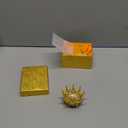 ELLDOO Gold Crown Trinket Box, Vintage Metal Enameled Decorative Box Ring Earrings Jewelry Organizer Gift Box for Girl Women