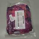 ECOWISH Long Sleeve Midi Formal Dress Women Fall Ruched Bodycon Party Cocktail Club Mesh Dresses Crewneck Floral Tie Dye Slit (S)