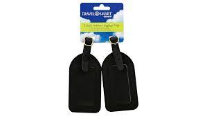 TS 2-PK LEATHER LUGGAGE TAGS