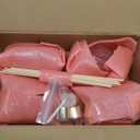 4 Piece Reed Diffuser Set, 3.5-4.2oz Empty Bottles and 20 Reed Sticks, Unique Design for Home and Office