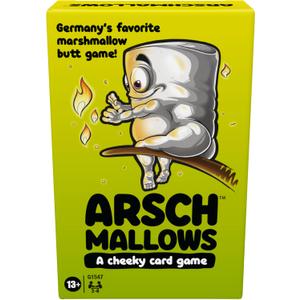 Hasbro Gaming Arschmallows Game | Marshmallow Butt Game | Funny Party Card Games for Teens, Adults, and Families | 2 to 6 Players | Indoor Summer Activities | Ages 13+ 