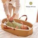 Moses Basket for Babies with Muslin Blanket | Changing Basket for Baby Dresser | Portable Basket for Your Babys Needs | Baby Changing Basket with Pad | Woven Basket for Travel & Nursery