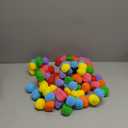 Pom Poms 1.2 Inch Pompoms Pipe Cleaners for DIY Creating Crafts Making, Preschool Crafts Supplies Decoration,100 Pieces - Multi-color