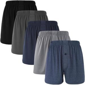 BAMBOO COOL Men's Boxer Shorts Underwear Breathable Stretchy Buttery Soft Boxers with Button Fly 3 or 5 Pack (XXL)