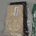 Winter Headbands for Women Wool 2 Pack, Ear Warmers for Women Headband Knit Thick Fleece Lined, Cold Weather Warm Ear Muffs(Black+Beige)