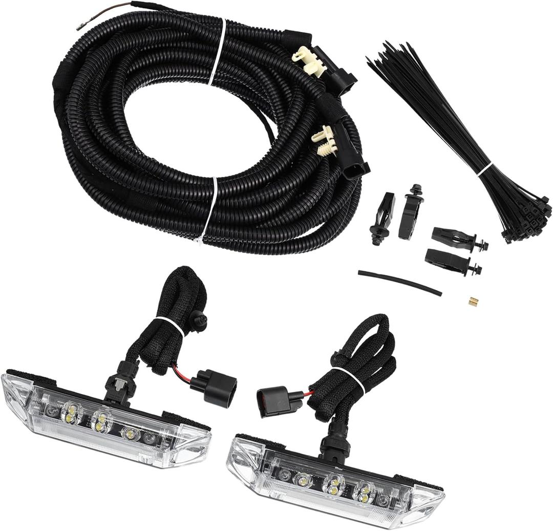 1 Set Truck Cargo Bed LED Light Kit for Dodge for Ram 1500 2500 3500 82214870AB Car Pickup Cargo Bed LED Light Kit with Harness IP67 Waterproof 5182673AA 5182672AA Durable Material
