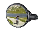 Bike mirror | Large HD field of vision | 360° rotatable & foldable | Mounting above & below | Break-proof & durable | ebike accessories, bike mirror handlebar mount, bicycle mirrors