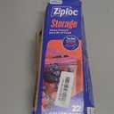 Ziploc Gallon Food Storage Bags, Stand-Up Bottom, Easy to Fill, 22 Count