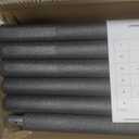 FAHKNS 6PCS Trampoline Replacement Straight/Curved Poles, 8-16FT Universal Enclosure Pole with Foam Sleeve & Hardware, 2 Installation Ways