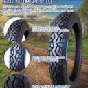 60/100-14 Dirt Bike Tire and Inner Tube, Compatible with 2.50-14 with Street Tire Tread for Front or Rear Dirtbike Thickened Neumtico for Daily Use, 225kpa 32P, size