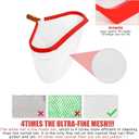 2 x Pool Net,Professional Swimming Pool Leaf Skimmer Nets for Cleaning with,Heavy Duty Aluminum Frame & Handle RakePool Skimmer netDebris Pickup RemovalLeaf Skimmer Rake Net(Pole Not Included)