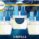 Febreze Plug In Air Freshener, Odor-Fighting Scented Oil Refill, Air Fresheners for Home and Bathroom and Kitchen, Long Lasting for Strong Odors, Ocean Scent, 0.87oz Refills, 3 Count