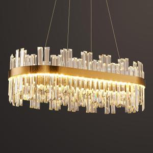 39.3''Gold Modern LED Crystal Chandelier- Contemporary Chandelier Light Fixture,Luxury Adjustable Height Chandeliers,3 Colors Dimmable Pendant Ceiling Light for Dining Room Foyer With Remote Control