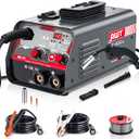 AWT MIG Welder 140Amp, Flux Core MIG Welder/Stick 2 in 1 Welding Machine, Welder Machine 110V With Synergy IGBT Inverter, Portable Gasless Welder Equipment, Small