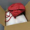 Summsun Outdoor Bistro Chair Cushions Set of 2, 15" D x 3" H Round Chair Cushions Waterproof and Fade Resistant Chair Cushion Pads with Non-Slip Ties and Removable Covers for Garden, Burgundy