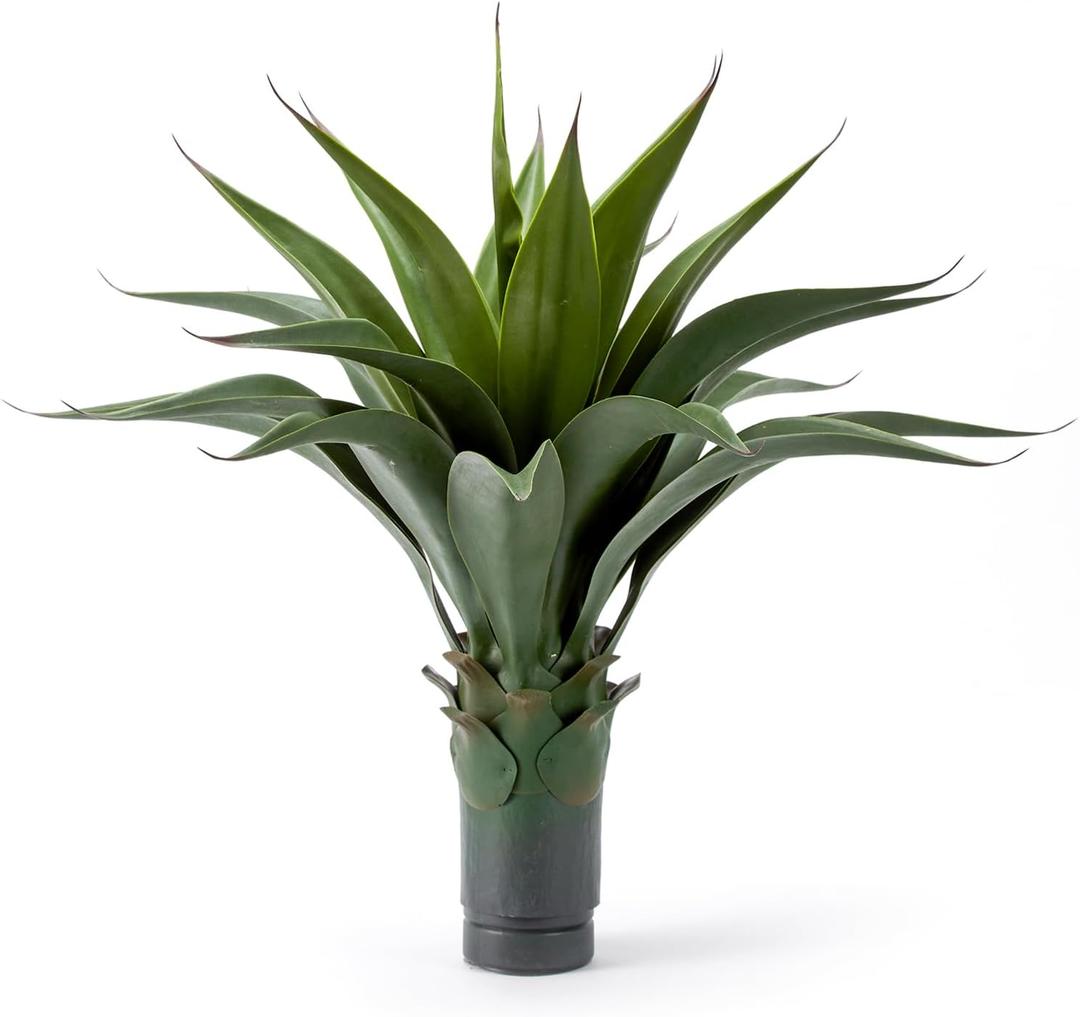 22 Inch UV-Resistant Unpotted Artificial Agave Plants | Volcuna Fake Agave, Bonsai Synthetic Plant for Indoor and Outdoor Home Décor