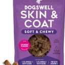 Dogswell Skin & Coat Soft & Chewy Dog Treats, Salmon, 14 oz. Pouch, BB: 02/13/2028, 4 Pack