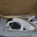 Yaheetech Bar Stools Set of 2, PU Leather Adjustable Swivel Barstools, Hydraulic Kitchen Counter Height Bar Chairs with Armrest and Back for Kitchen, Dining Room, Light Grey