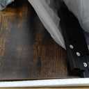 Hovadova Computer Tower Stand with Charge Station and USB Charging Port - Height Adjustable PC Tower Stand, Under Desk CPU Holder Cart with Locking Caster Wheels for Fits Most PC (17.32", Brown)