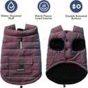 Spark Paws Dog Winter Jacket, Water-Resistant Coat, Warm Reflective Windproof Fleece-Interior, for Large Dogs - Cosmic - XL