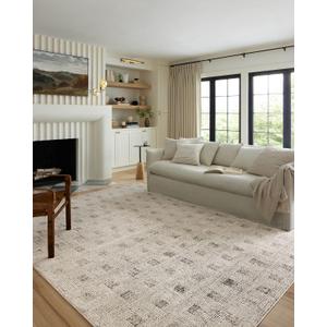 Loloi Kamala Collection KAM-01 Grey/Graphite 5'-3" x 7'-9" Area Rug