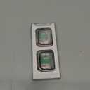 2 Pack 2 in 1 Waterproof Case for Apple watch Series 9 8 7 41mm, Straight Edge PC Front & Back Bumper with Tempered Glass Screen Protector 360 Protective Cover for iWatch (41mm, Starlight/Silver)