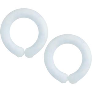 Wrist Cooling Tube Reusable Wrist Cooling Bracelets Wearable Rings Wristband Tube for Hot Weather Rings (White)