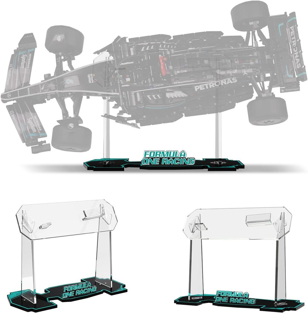 Acrylic Display Stand for Lego Technic Mercedes-AMG F1 W14 E Performance Race Car Building Set (Stand Only, No Model), Display Bracket for Lego 42171 Race Car Model