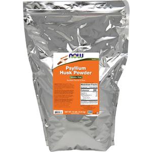 NOW Foods Supplements, Psyllium Husk Powder, Non-GMO Project Verified, Soluble Fiber, 12-Pound, Best By: 11/2027