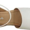 Soda Topic Open Toe Buckle Ankle Strap Espadrilles Flatform Wedge Casual Sandal (Beige)