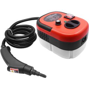 AnRui 2500W Portable Steam Cleaner, High Temperature Nozzle Pressurized Steam Cleaner Handheld Little Steam Cleaner for Home, Kitchen, Bathroom 15S Fast Heating, with 4 Brush Heads(Red) 