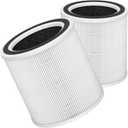 AC400 Replacement Filter Compatible with Purivortex AC400 Purifiers, 3-in-1 Filter2-Pack-White